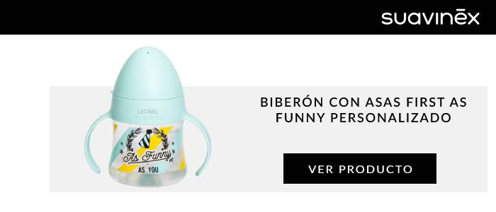 Biberón con asas First As Funny personalizado