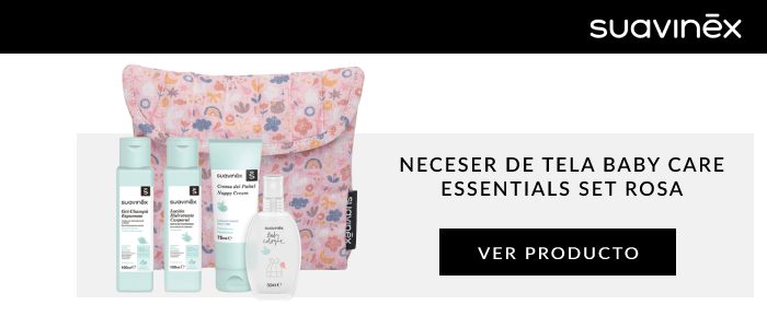 Neceser de tela Baby Care Essentials Set Rosa