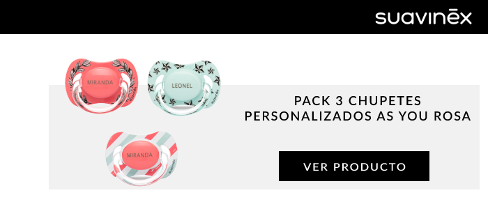 Pack 3 chupetes personalizados As you rosa
