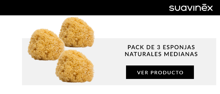 Pack de 3 esponjas naturales medianas