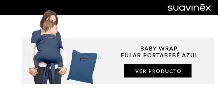 baby wrap. fular portabebé azul