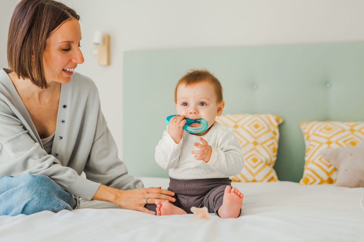 Mordedores para bebés de 0 a 6 meses – Juguetes de dentición para bebés  recién nacidos – Mordedor de silicona seguro para el congelador – Juguetes  de