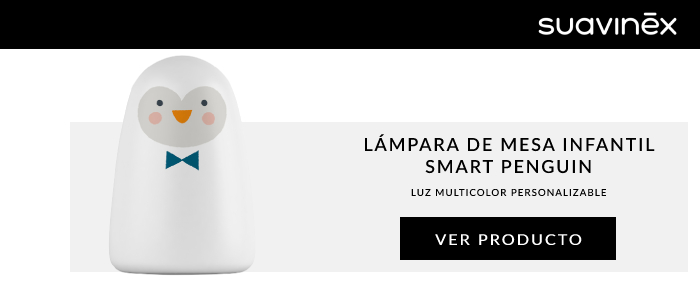 lampara de mesa infantil smart penguin