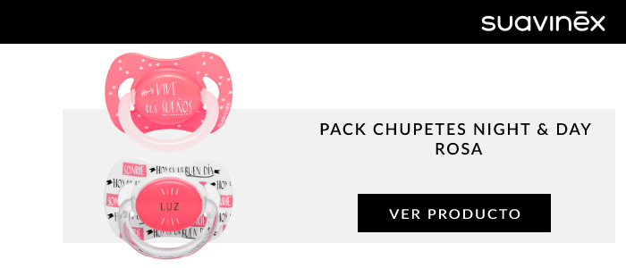 pack chupetes night and day rosa