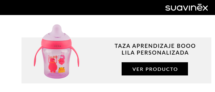 Taza aprendizaje booo lila personalizada