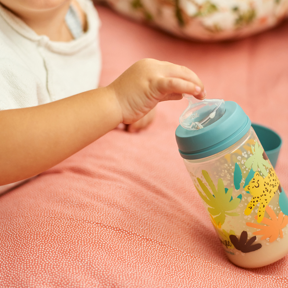 Wide neck bottle with anatomical teat 270ml