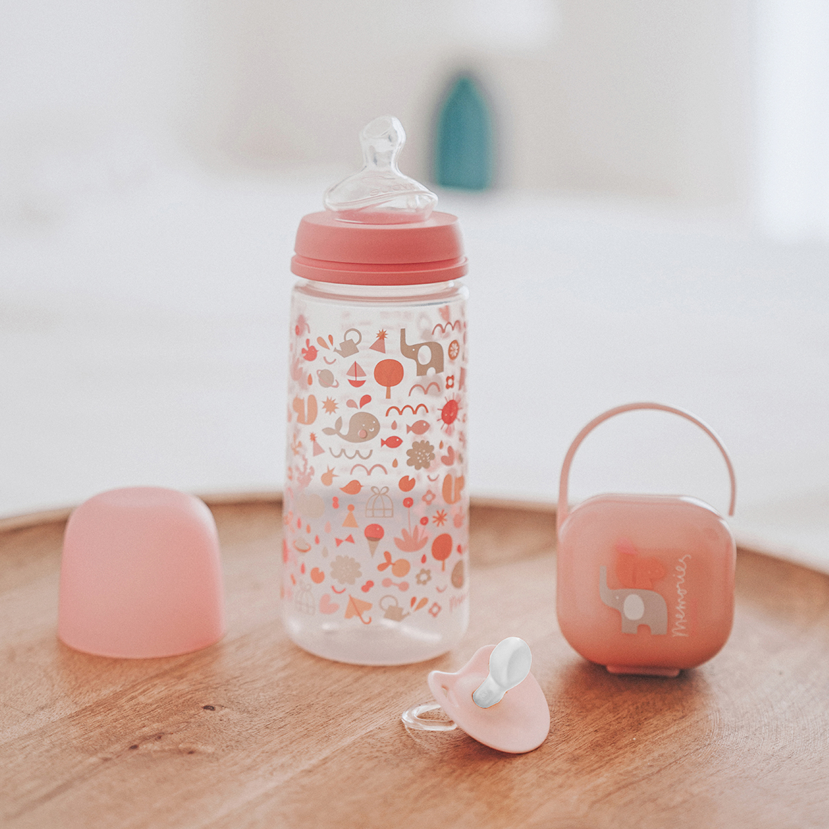 Wide neck bottle with anatomical teat 360ml