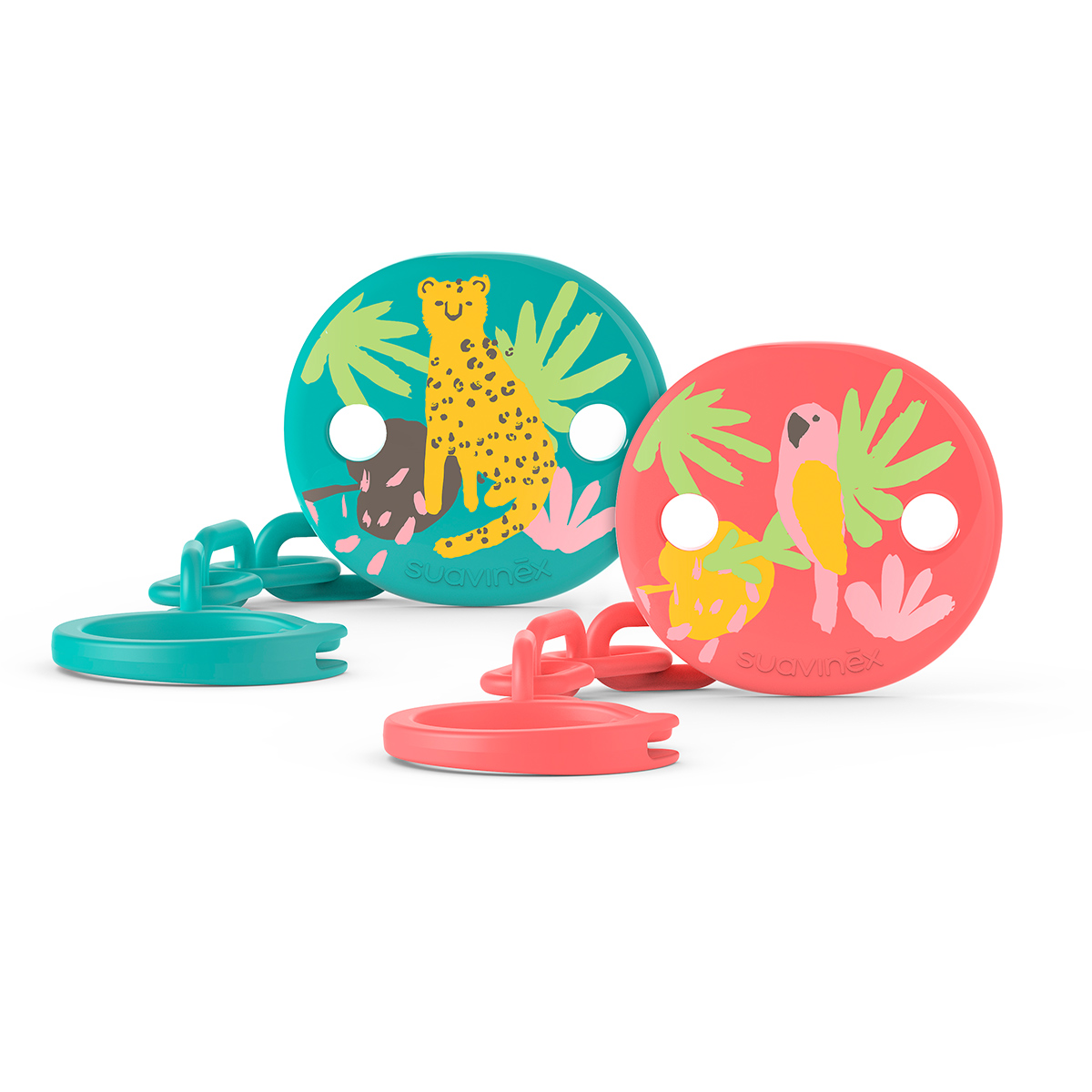 Decorated soother clip Decorated soother clip