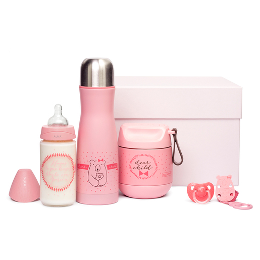 Canastilla para bebé Meaningful Life rosa